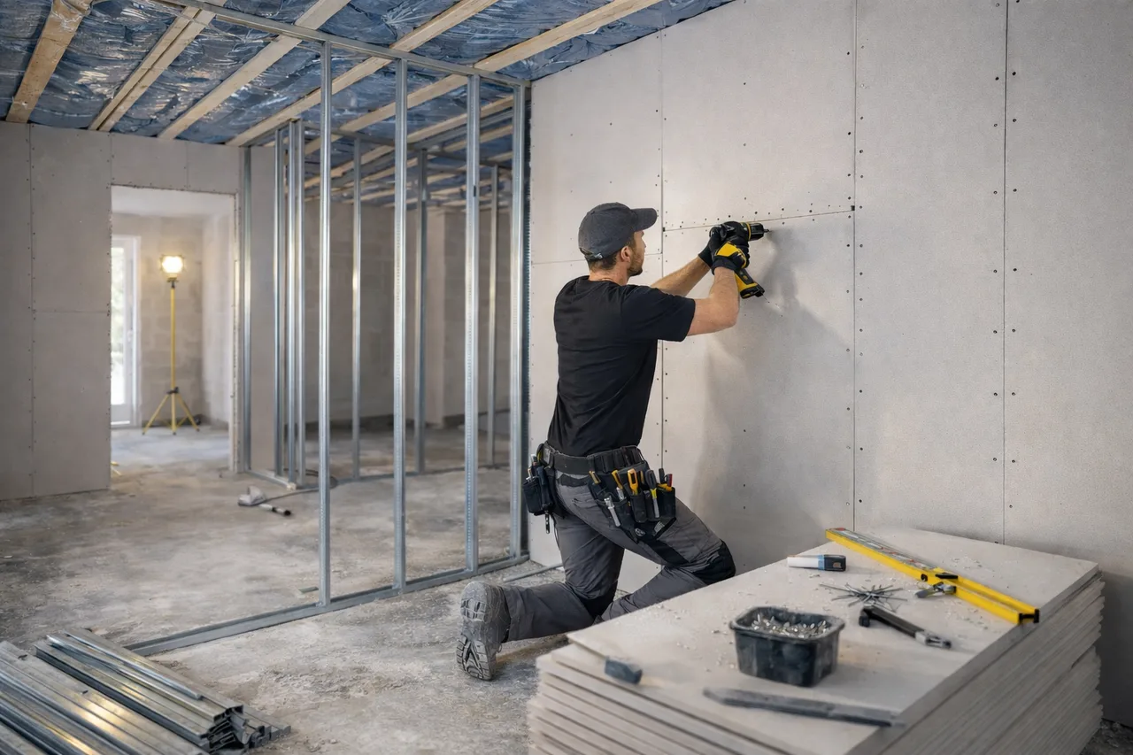 Drywall installation in Tallinn